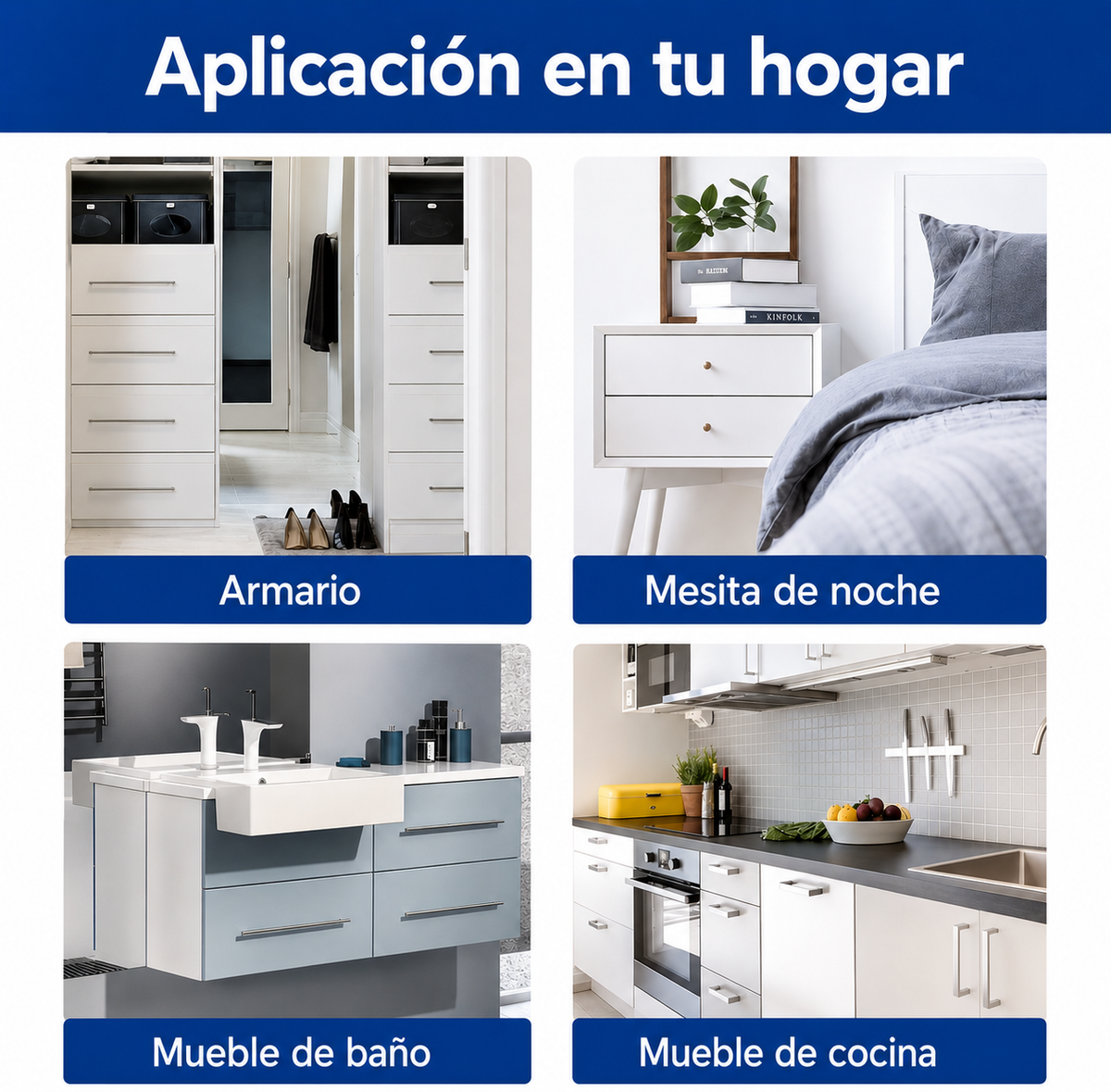 Cierre magnético para cajones